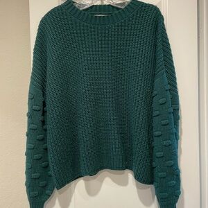 Pink Lily emerald green Knit Sweater